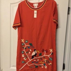 Orange Anthropology Dress